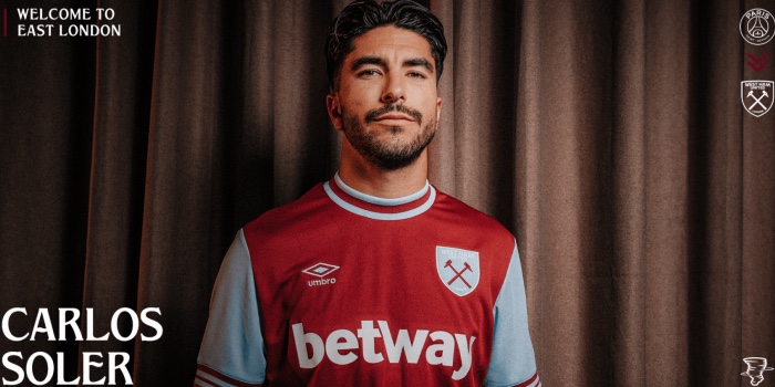 Foot – Officiel – Carlos Soler rejoint
West Ham en prêt