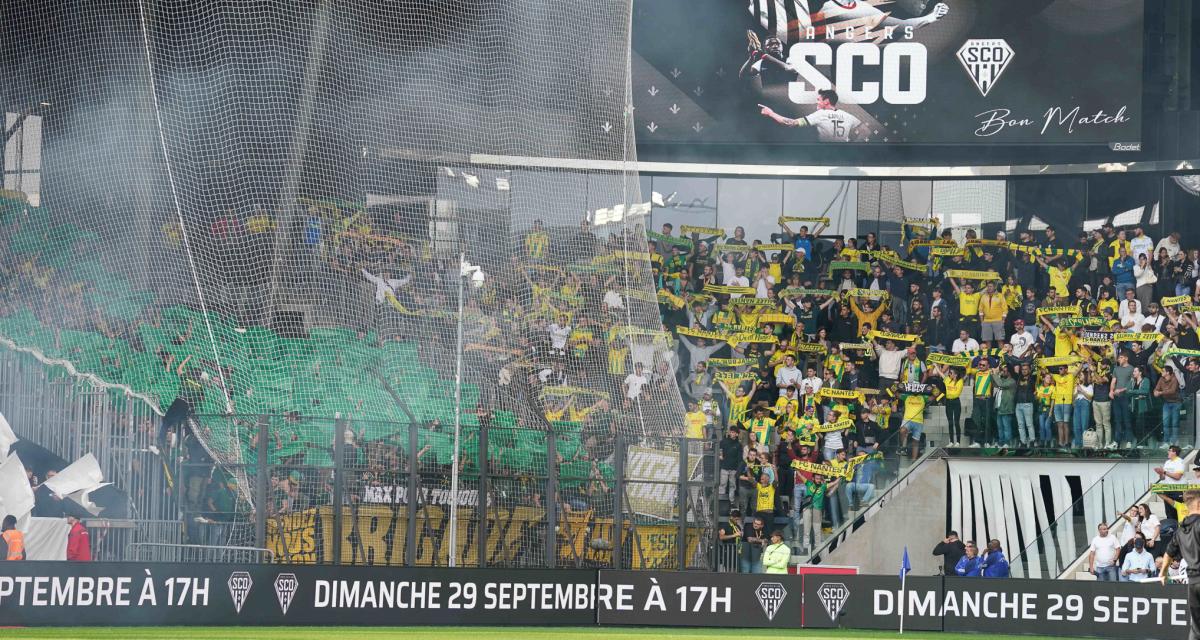 Foot – FC Nantes : les supporters des Canaris ont mis le feu à Angers